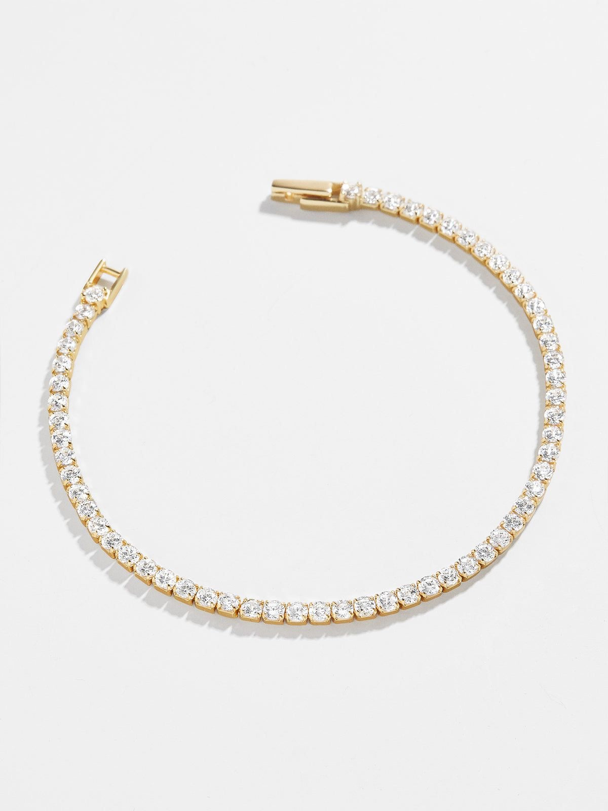 Gold tennis bracelet