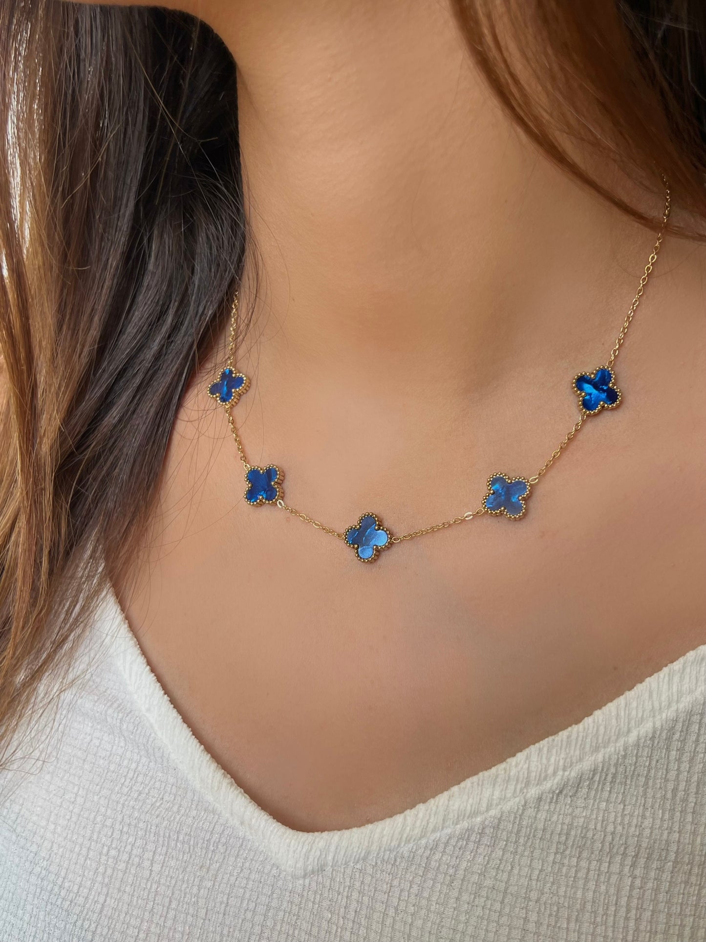 Royal blue VC necklace