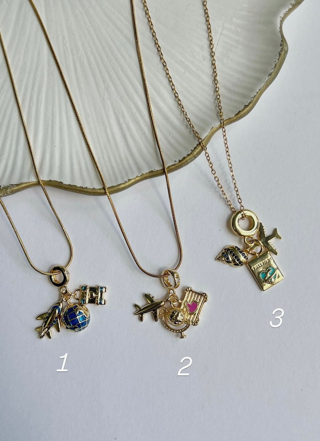 Cool travel girl necklace