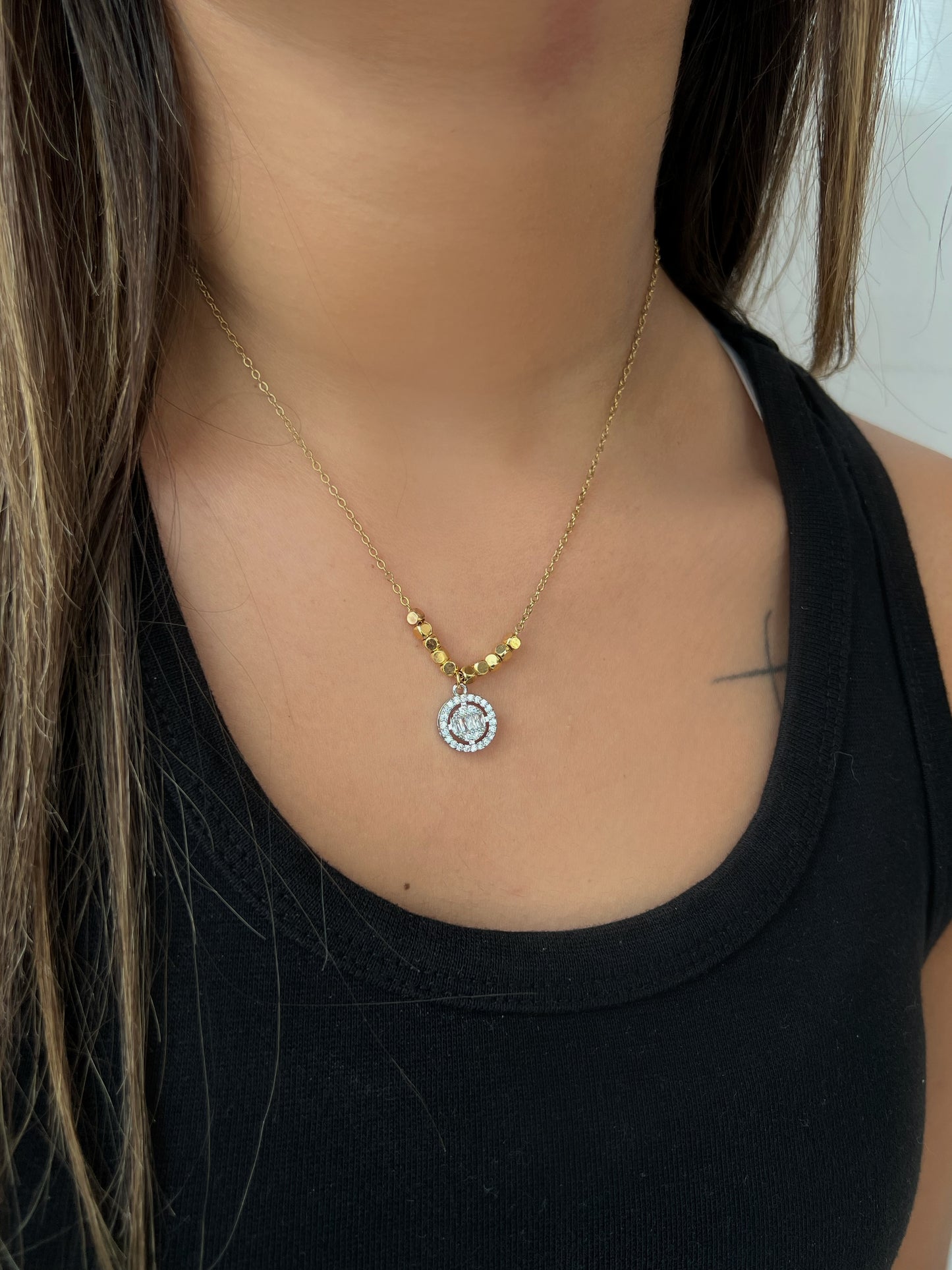 Round Diamond Necklace