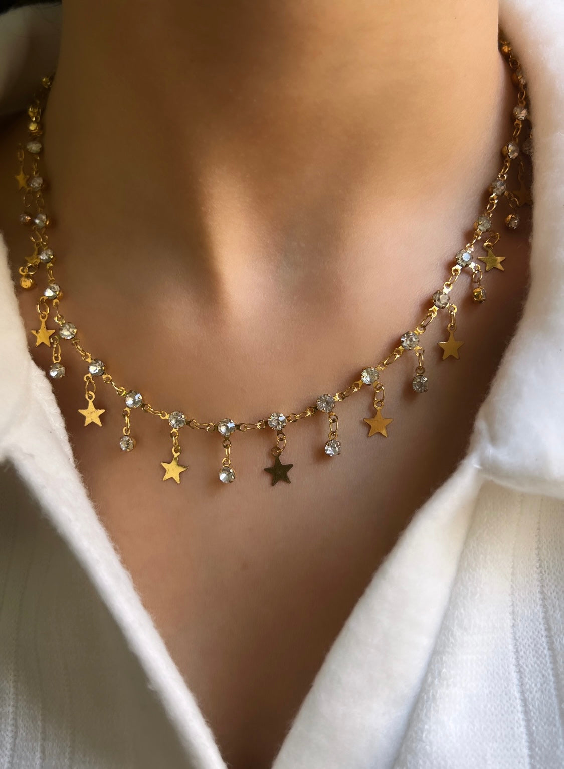 Shooting stars necklace