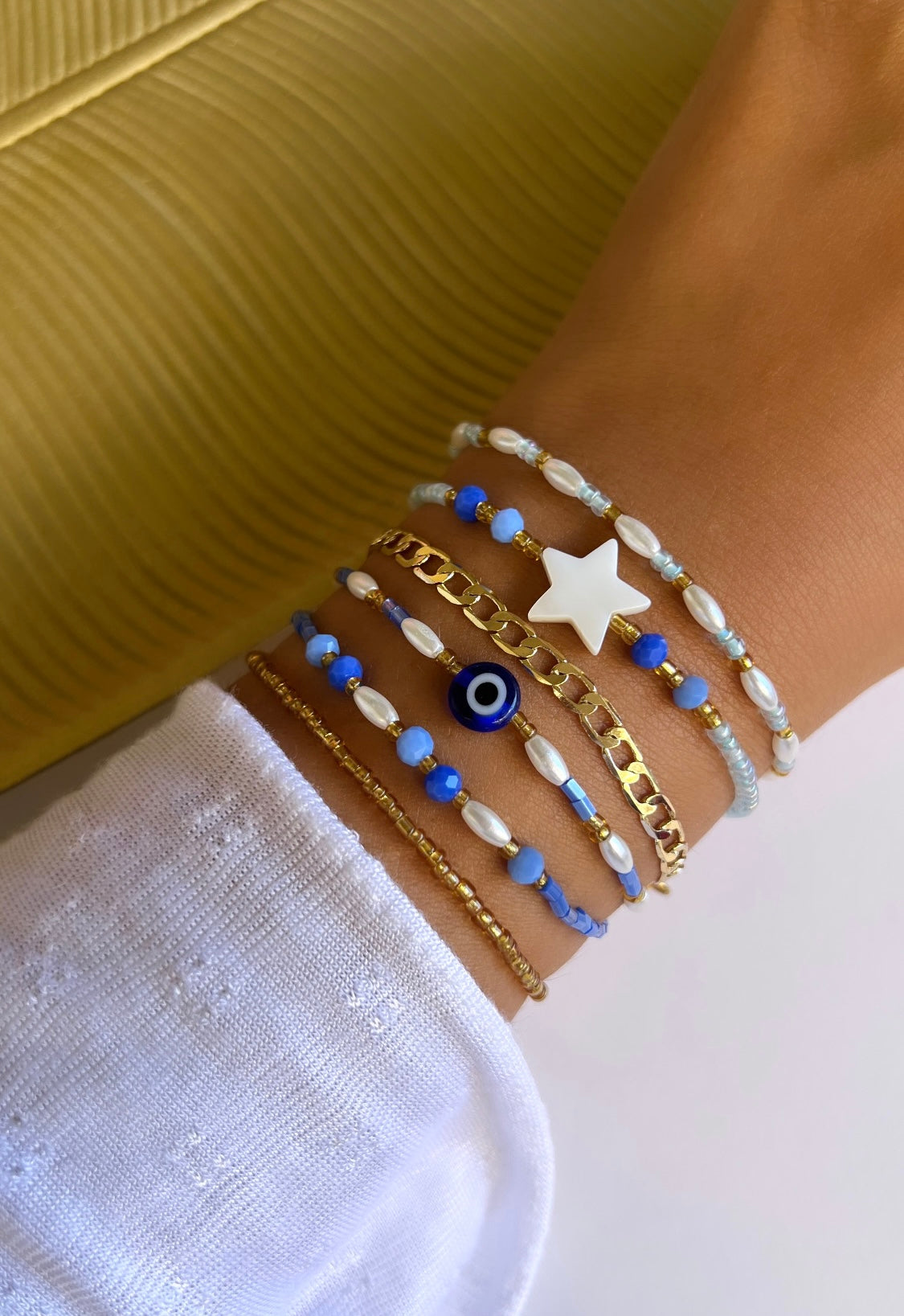 Evil eye bracelet set