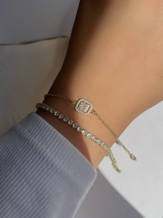 Crystal baguette bracelet