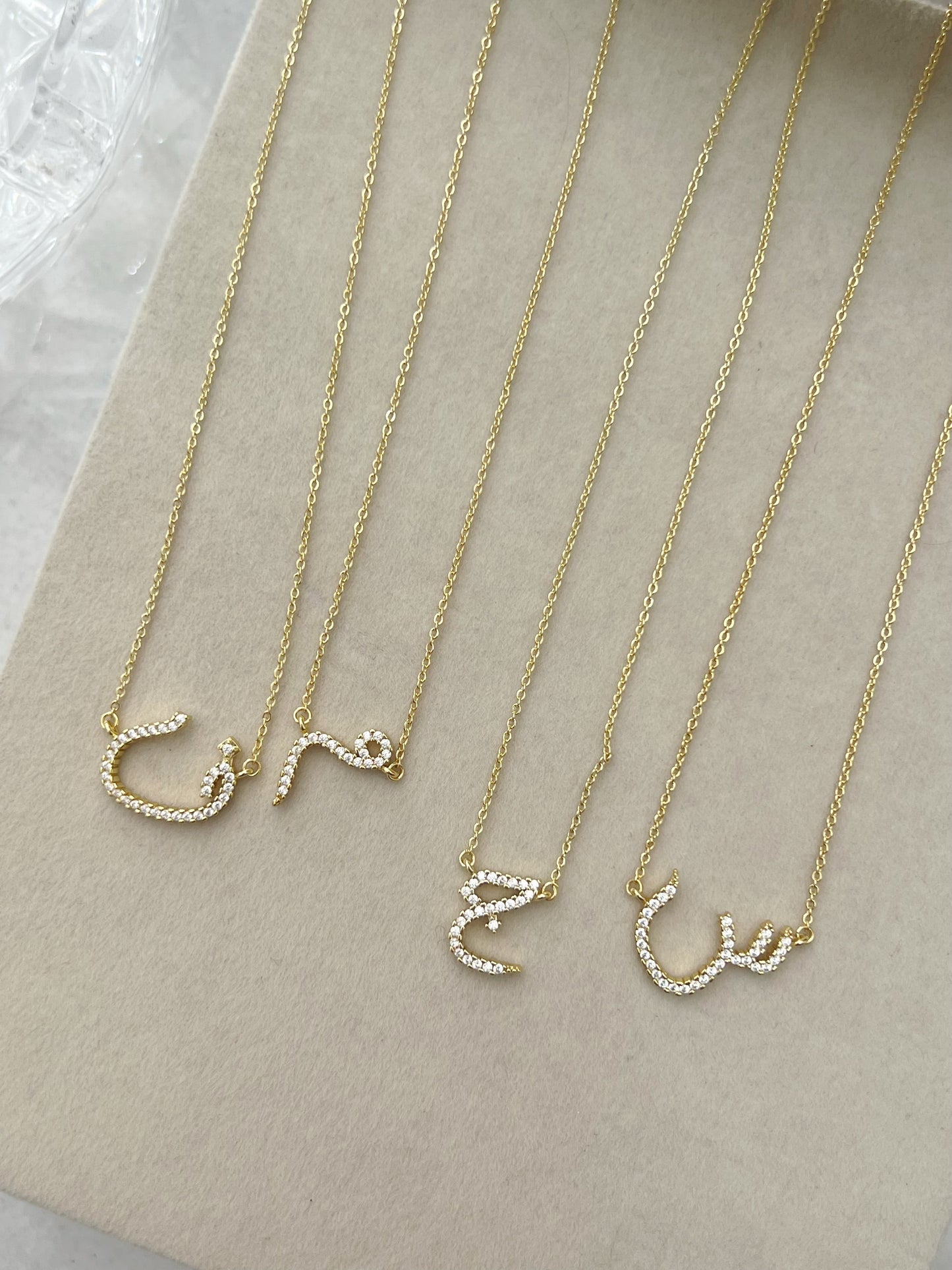 Diamond Initial Necklace