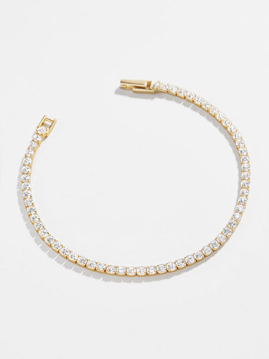 Gold tennis bracelet