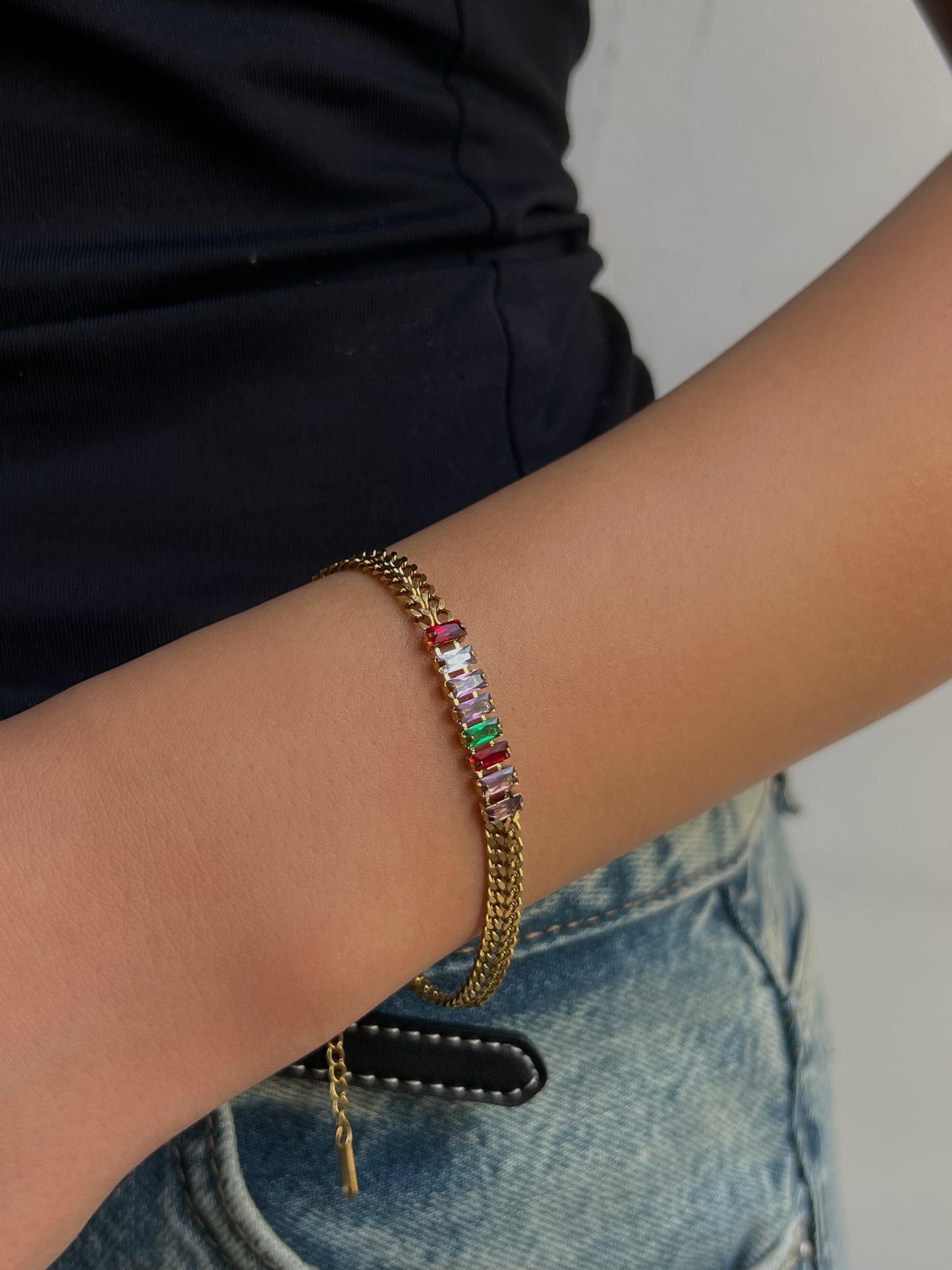 Multicolor Gems Bracelet