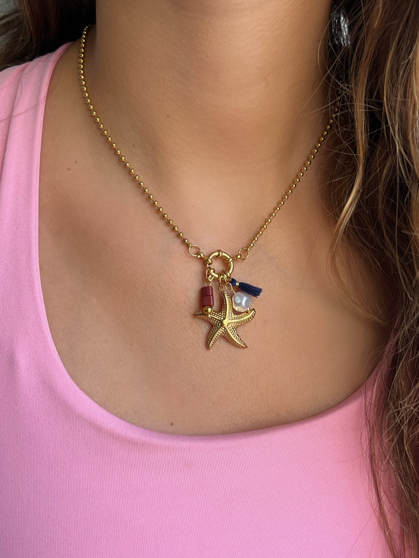 Tassel Starfish Necklace