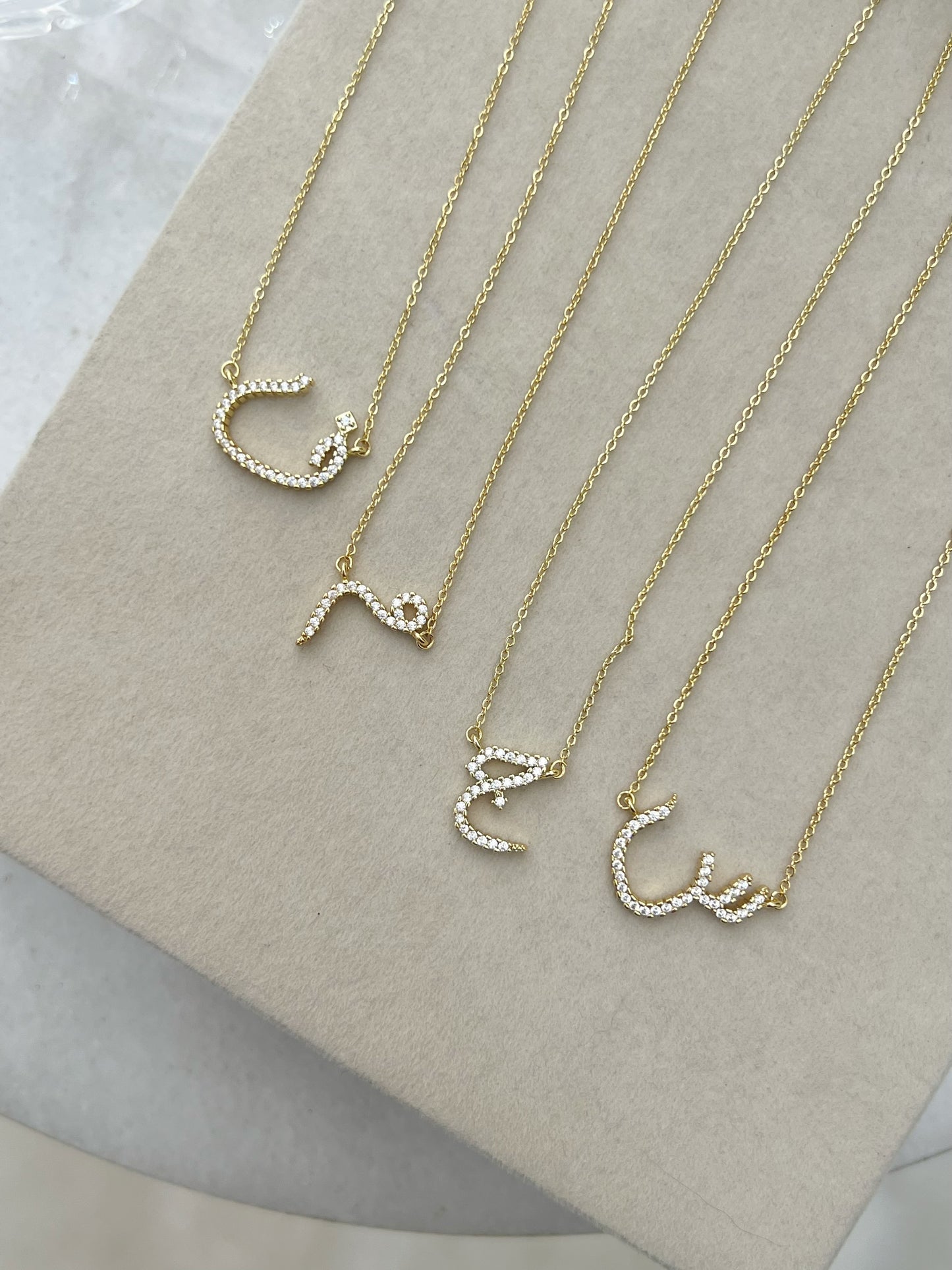 Diamond Initial Necklace