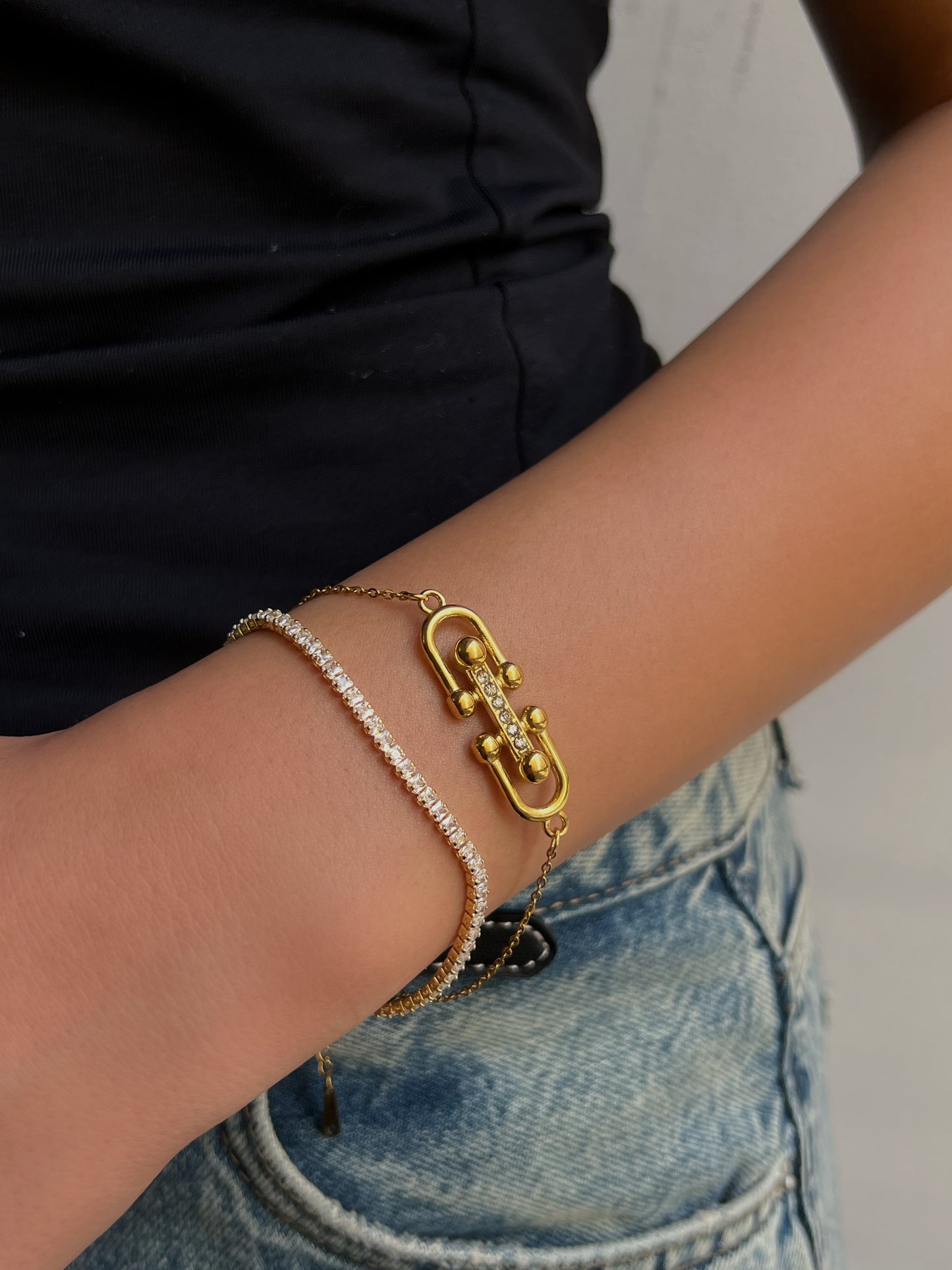 Diamond Pin Bracelet