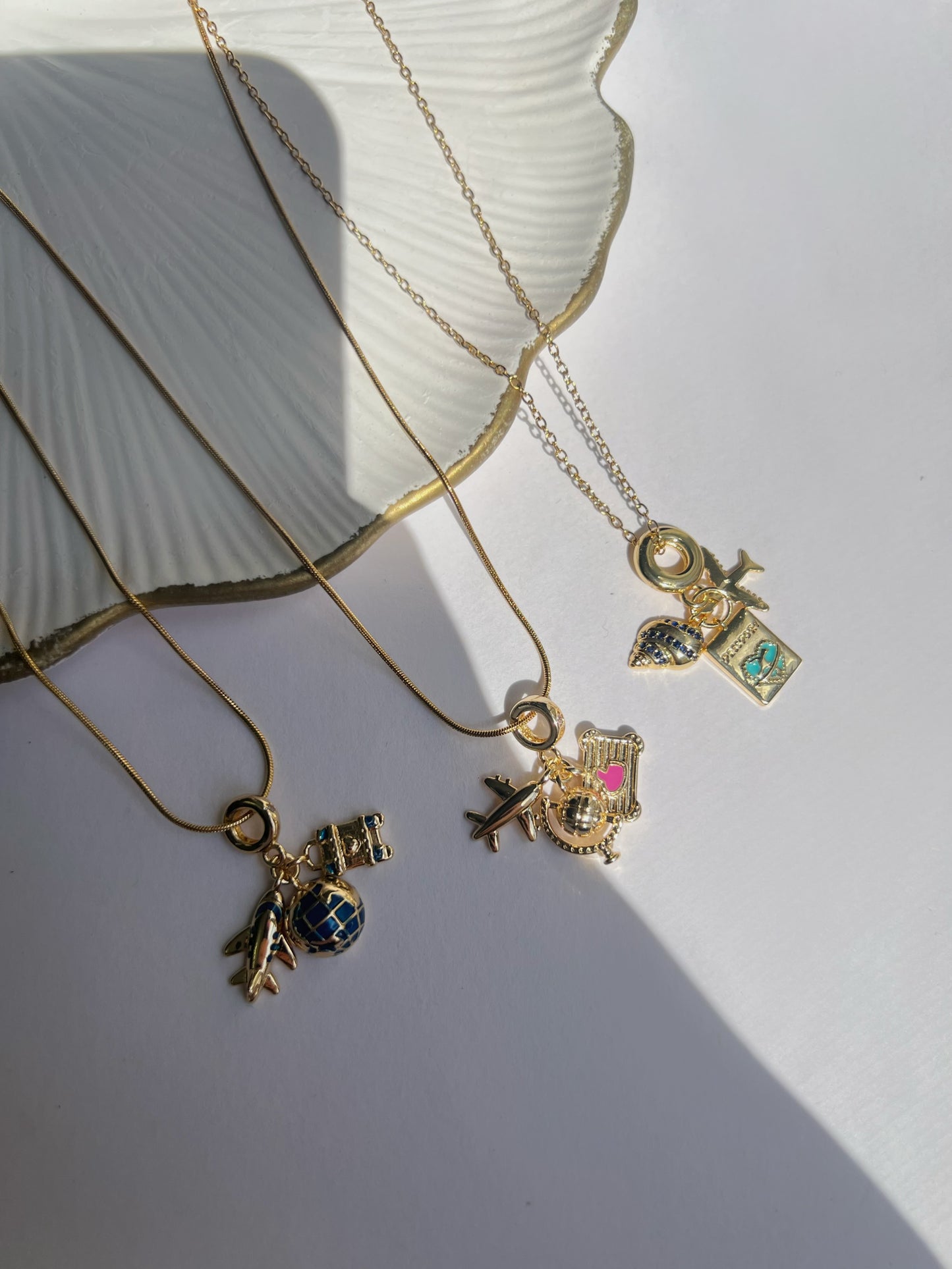 Cool travel girl necklace