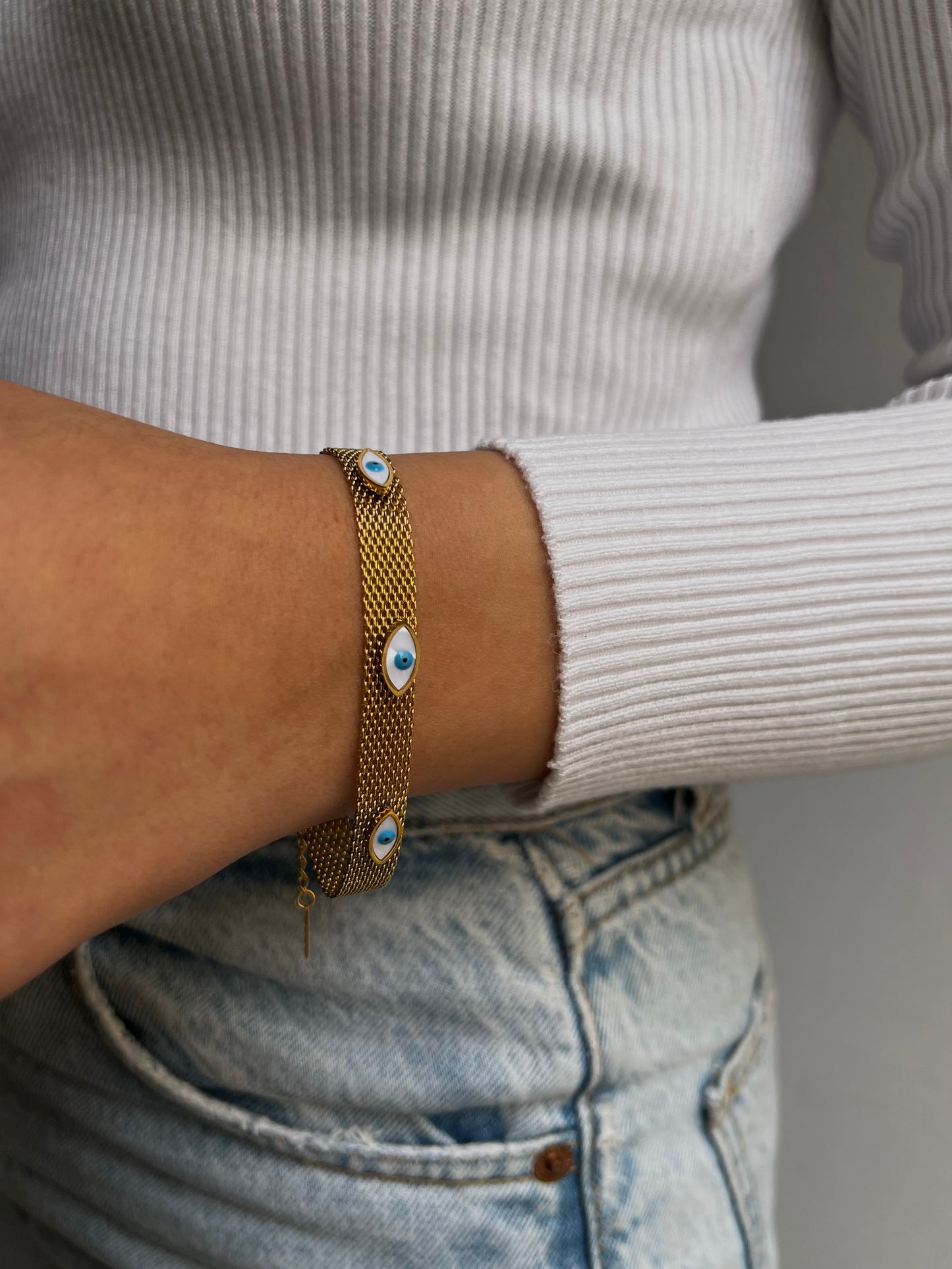 Eye x braided bracelet