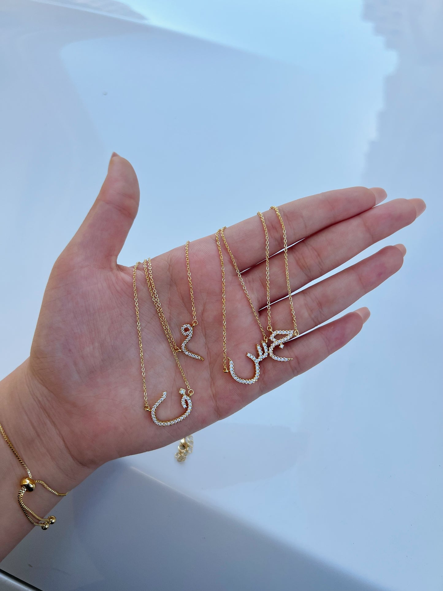 Diamond Initial Necklace