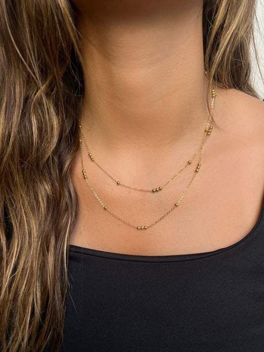 Beaded Layered Necklace