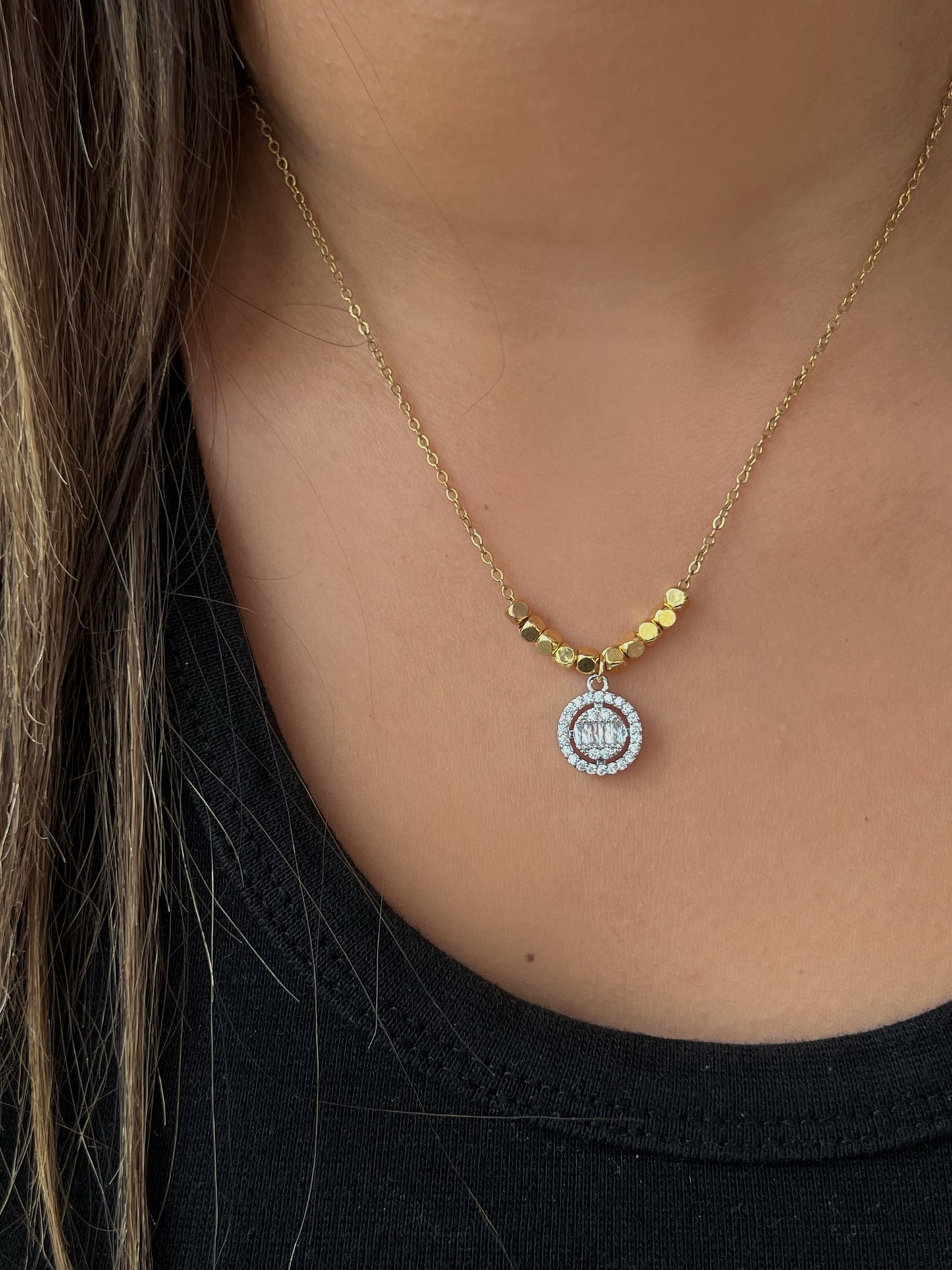 Round Diamond Necklace