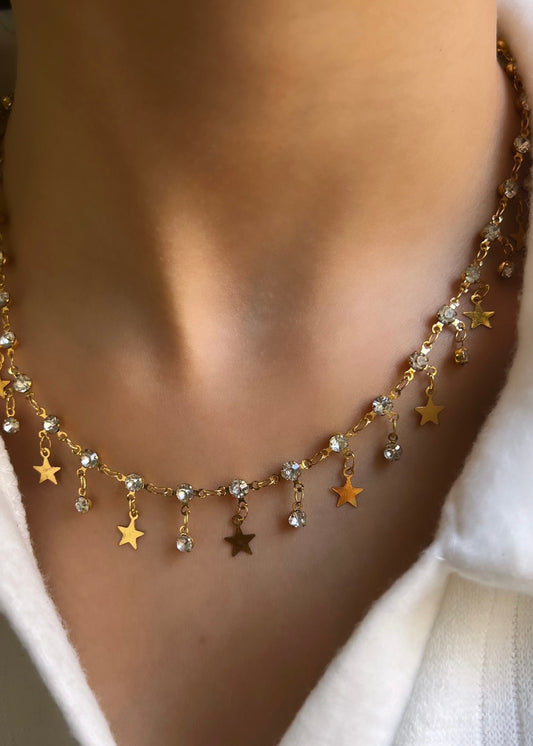 Shooting stars necklace