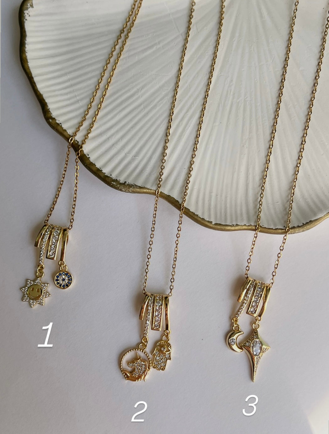 Charms and bling necklace