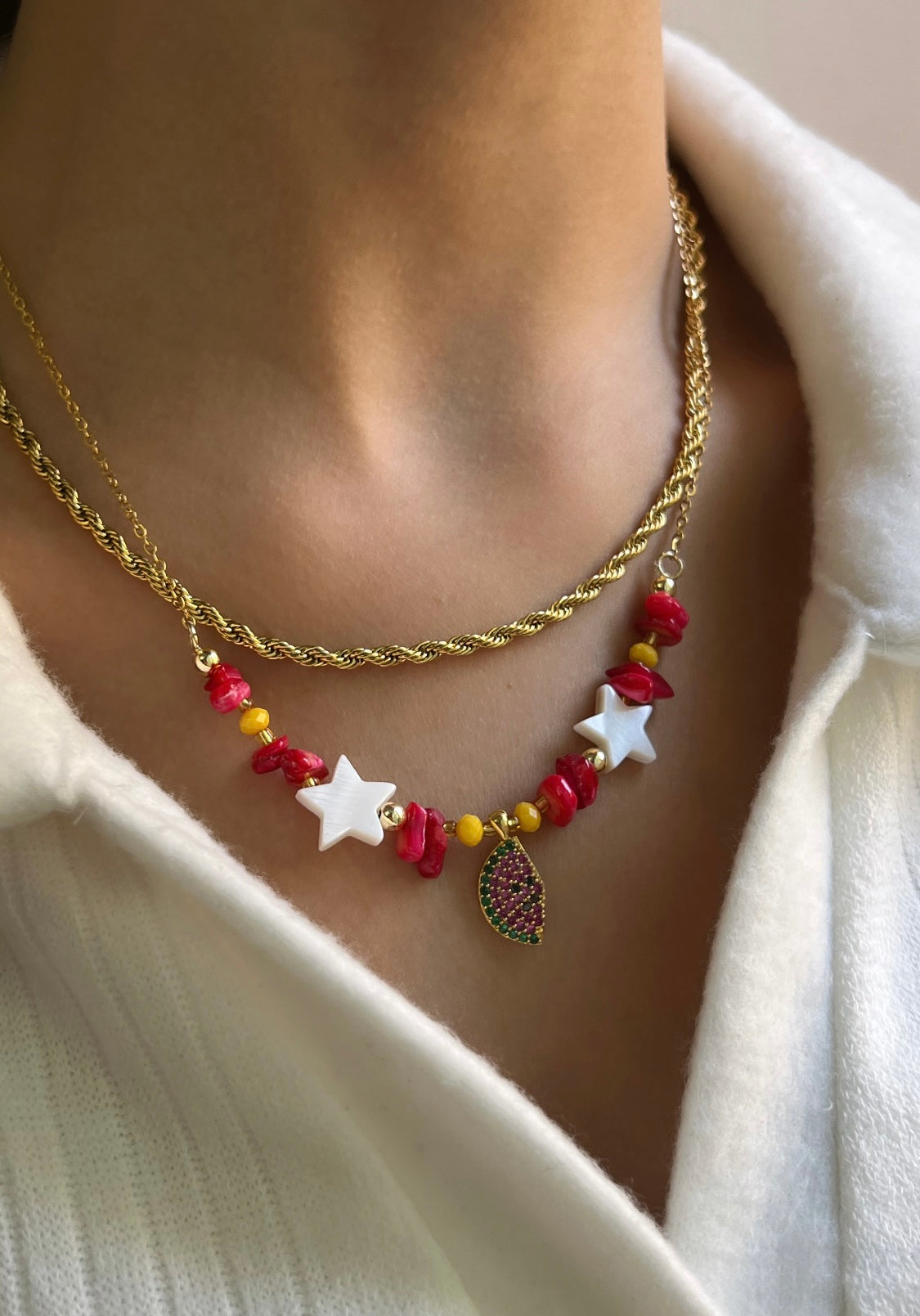 Watermelon crush necklace